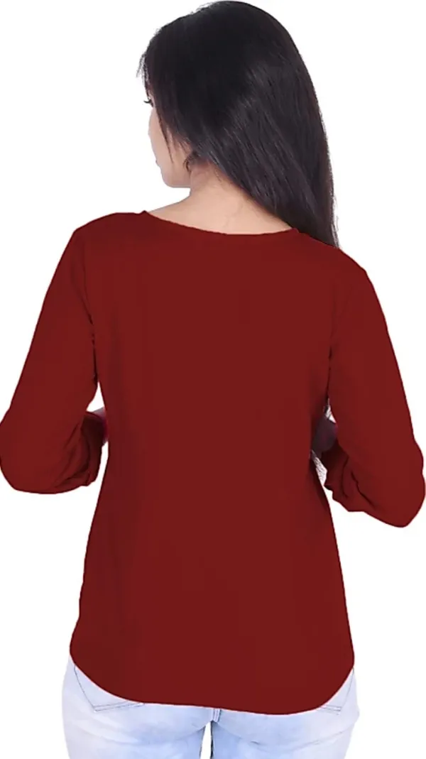 Maroon_Rayon_Printed_Casual_Wear_Kurti_For_Women