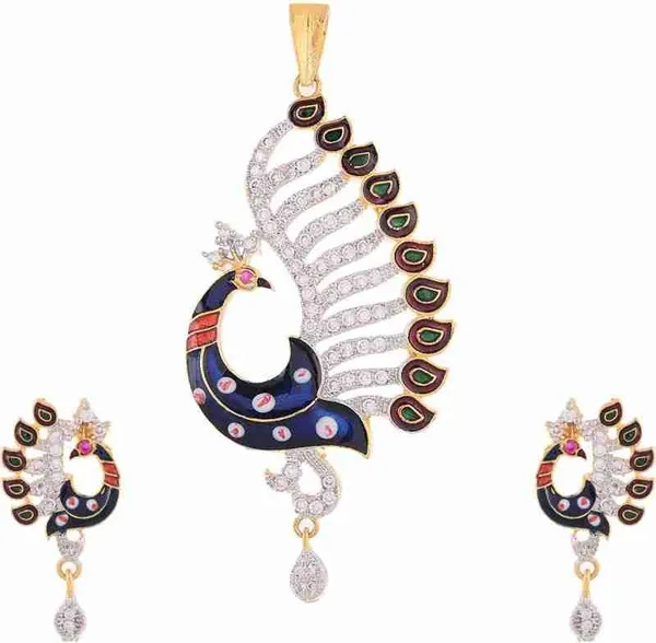 Gujju_Latest_Pendent_Set_With_Earrings