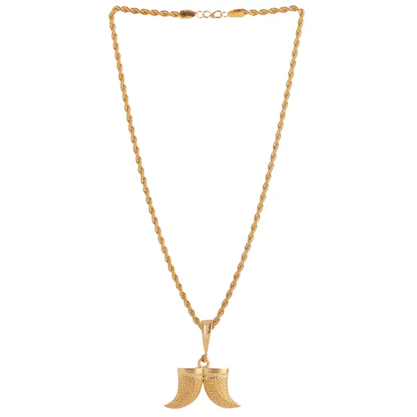 Gold_Plated_Brass_Dual_Artificial_Nails_Teeth_Design_Pendant_Locket_Necklace_For_Mens