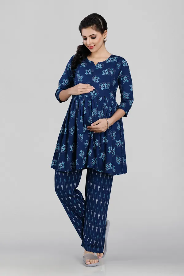 Persion_Blue_Feeding_Night_Suits_With_Zippers_(Top_&_Bottom)