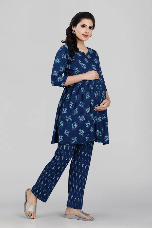 Persion_Blue_Feeding_Night_Suits_With_Zippers_(Top_&_Bottom)