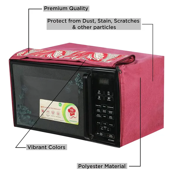 3-Layered_Full_Body_Microwave_Oven_Cover_With_Front_Zipper_Encloser_Suitable_For_30_Ltr._(Material-_Jacquard,_Color-_Maroon,_Size-22x21x12_Inches)