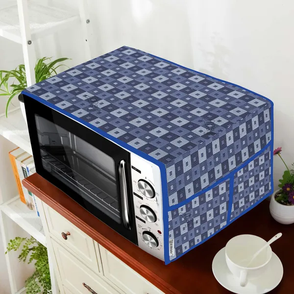 3-Layered_Microwave_Oven_Top_Cover_With_4_Utility_Pockets_(Material-Cotridge,_Color-_Blue,_Size-14x36_Inches)