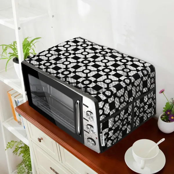 3-Layered_Microwave_Oven_Top_Cover_With_4_Utility_Pockets_(Material-Velvet,_Color-_Gray,_Size-14x36_Inches)