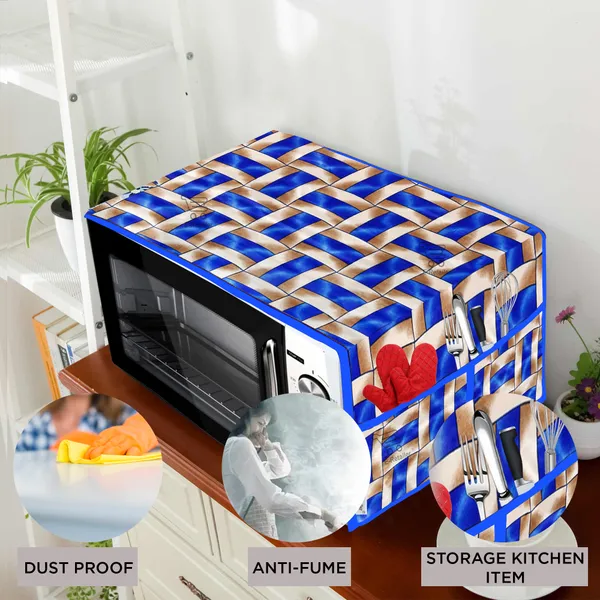 3-Layered_Microwave_Oven_Top_Cover_With_4_Utility_Pockets_(Material-Polyester,_Color-_Blue,_Size-14x36_Inches)