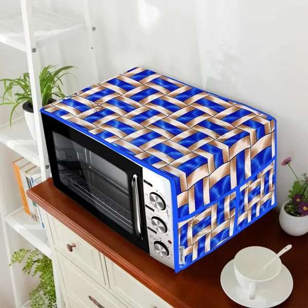 3-Layered_Microwave_Oven_Top_Cover_With_4_Utility_Pockets_(Material-Polyester,_Color-_Blue,_Size-14x36_Inches)