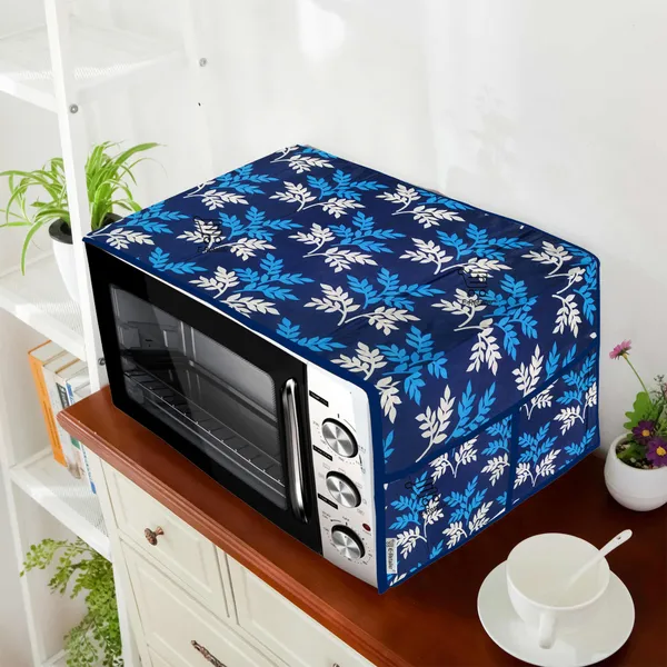 3-Layered_Microwave_Oven_Top_Cover_With_4_Utility_Pockets_(Material-Polyester,_Color-_Blue,_Size-14x36_Inches)
