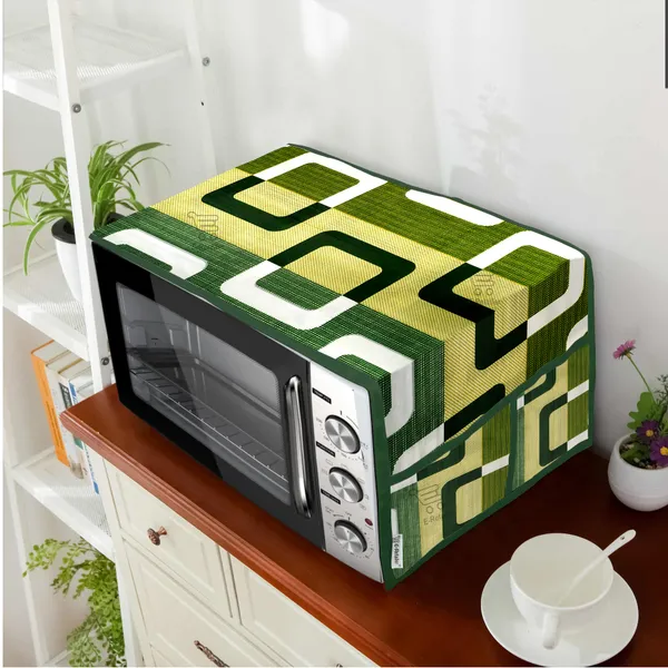 3-Layered_Microwave_Oven_Top_Cover_With_4_Utility_Pockets_(Material-Polyester,_Color-_Green,_Size-14x36_Inches)