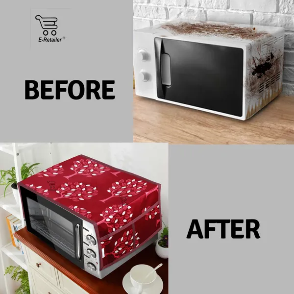 3-Layered_Microwave_Oven_Top_Cover_With_4_Utility_Pockets_(Material-Polyester,_Color-_Maroon,_Size-14x36_Inches)
