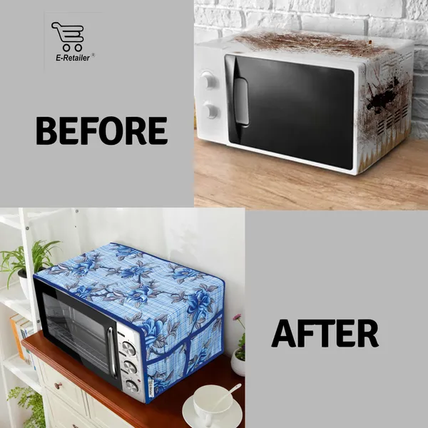 3-Layered_Microwave_Oven_Top_Cover_With_4_Utility_Pockets_(Material-Polyester,_Color-_Blue,_Size-14x36_Inches)