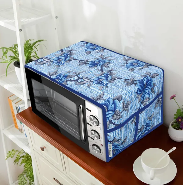 3-Layered_Microwave_Oven_Top_Cover_With_4_Utility_Pockets_(Material-Polyester,_Color-_Blue,_Size-14x36_Inches)