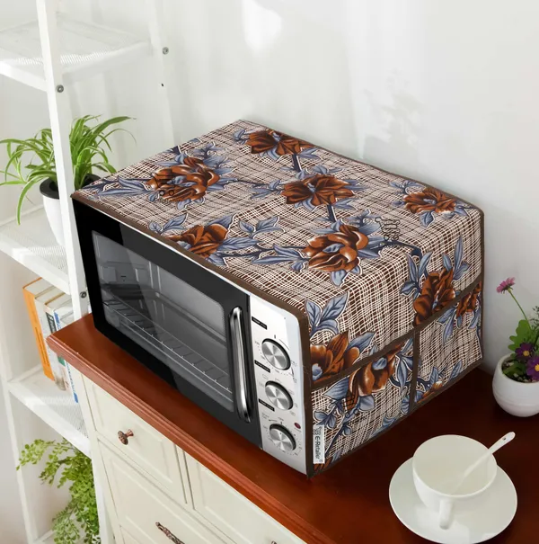 3-Layered_Microwave_Oven_Top_Cover_With_4_Utility_Pockets_(Material-Polyester,_Color-_Brown,_Size-14x36_Inches)
