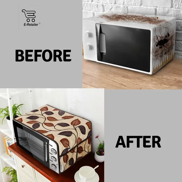 3-Layered_Microwave_Oven_Top_Cover_With_4_Utility_Pockets_(Material-Polyester,_Color-_Brown,_Size-14x36_Inches)