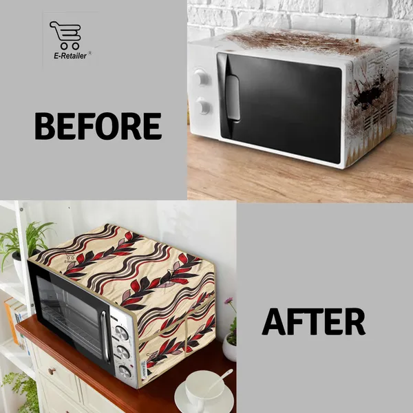 3-Layered_Microwave_Oven_Top_Cover_With_4_Utility_Pockets_(Material-Polyester,_Color-_Red,_Size-14x36_Inches)