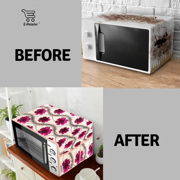 3-Layered_Microwave_Oven_Top_Cover_With_4_Utility_Pockets_(Material-Polyester,_Color-_Red,_Size-14x36_Inches)