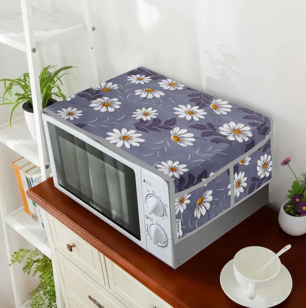 3-Layered_Microwave_Oven_Top_Cover_With_4_Utility_Pockets_(Material-PVC,_Color-_Gray,_Size-14x36_Inches)