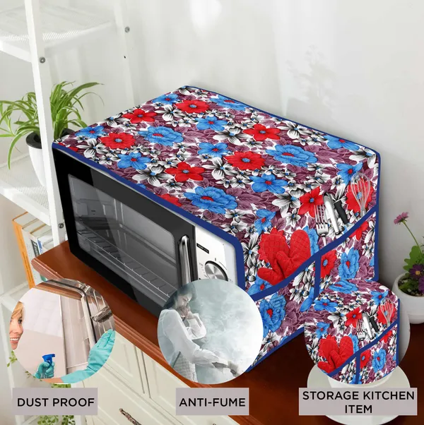 3-Layered_Microwave_Oven_Top_Cover_With_4_Utility_Pockets_(Material-PVC,_Color-_Blue,_Size-14x36_Inches)