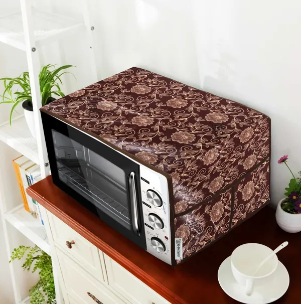3-Layered_Microwave_Oven_Top_Cover_With_4_Utility_Pockets_(Material-PVC,_Color-_Brown,_Size-14x36_Inches)