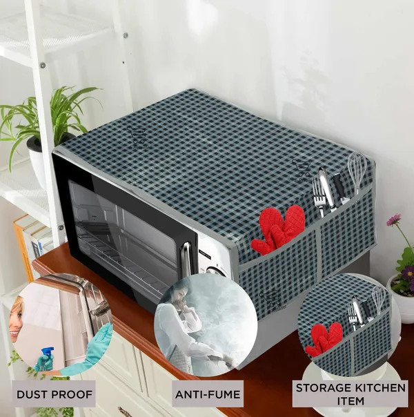 3-Layered_Microwave_Oven_Top_Cover_With_4_Utility_Pockets_(Material-PVC,_Color-_Gray,_Size-14x36_Inches)