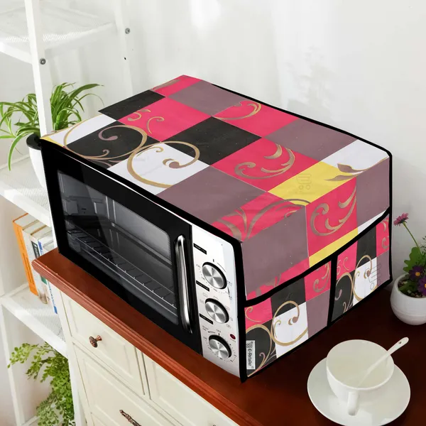 3-Layered_Microwave_Oven_Top_Cover_With_4_Utility_Pockets_(Material-PVC,_Color-_Multi,_Size-14x36_Inches)