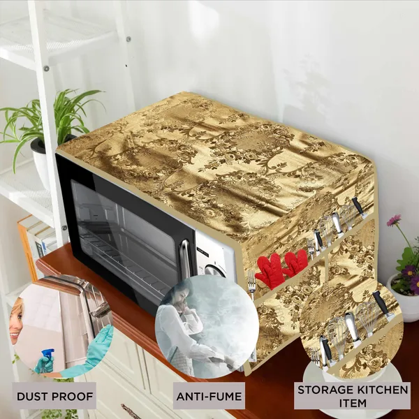 2-Layered_Microwave_Oven_Top_Cover_With_4_Utility_Pockets_(Material-Rexine,_Color-_Golden,_Size-14x36_Inches)