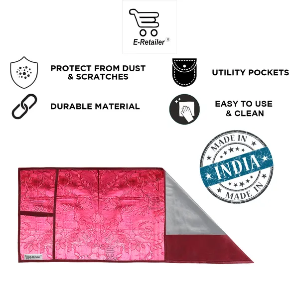 2-Layered_Microwave_Oven_Top_Cover_With_4_Utility_Pockets_(Material-Rexine,_Color-_Red,_Size-14x36_Inches)