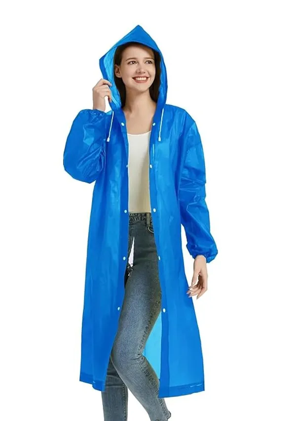 Women's_fancy_grey,yellow,pink,blue,white,purple_pvc_raincoat