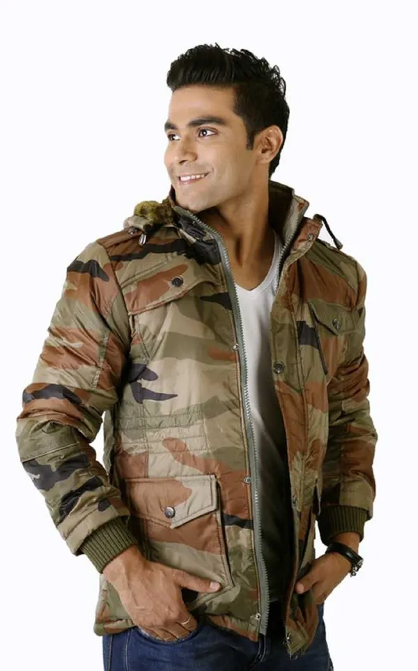 Green__Polyester_Jacket_for_Men_|_Casual_Wear