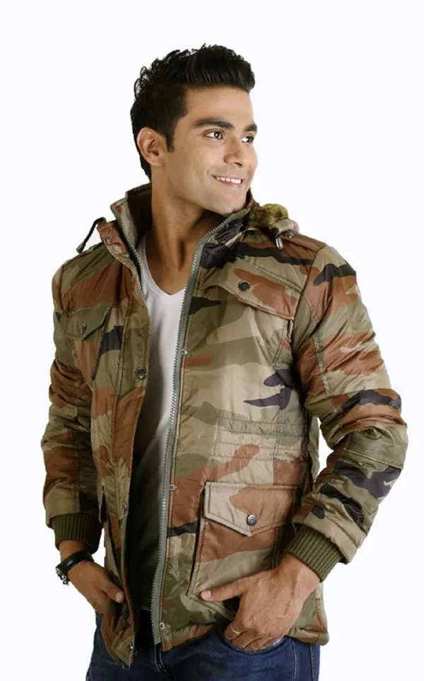 Green__Polyester_Jacket_for_Men_|_Casual_Wear