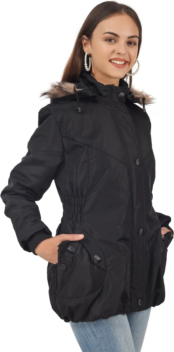 Black__Polyester_Jacket_for_Women_|_Casual_Wear