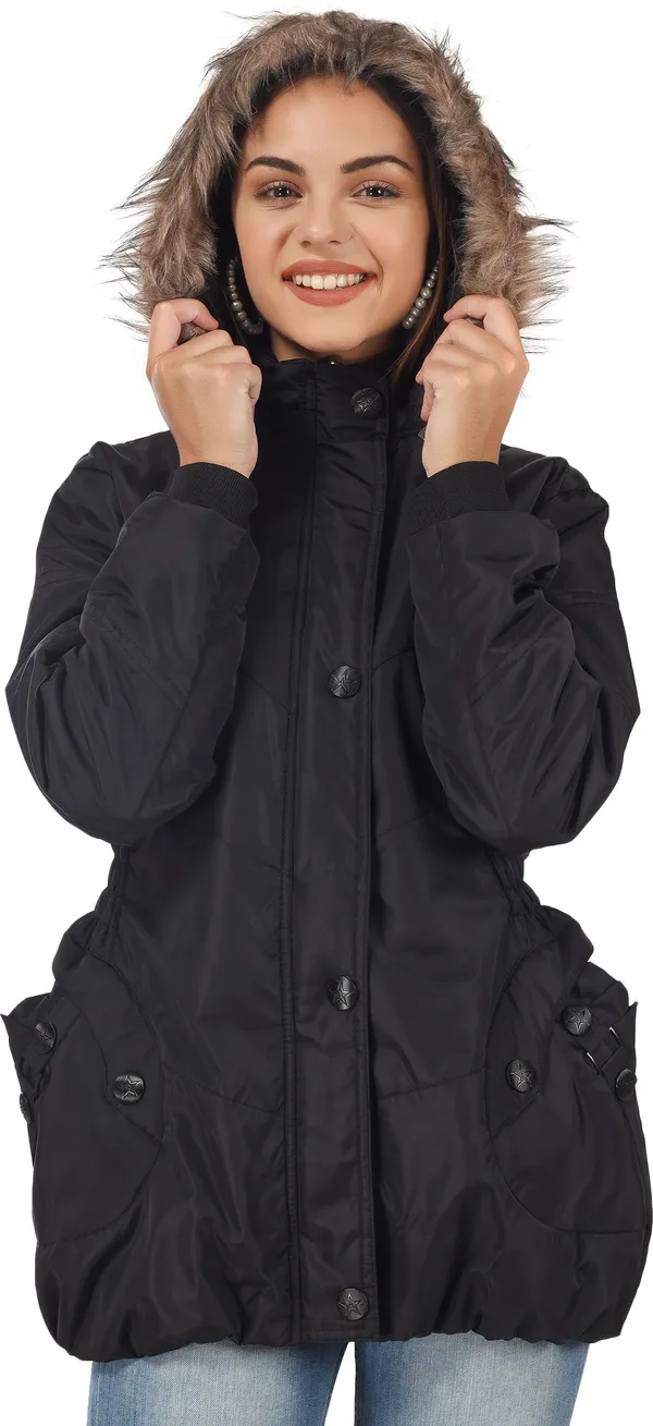 Black__Polyester_Jacket_for_Women_|_Casual_Wear