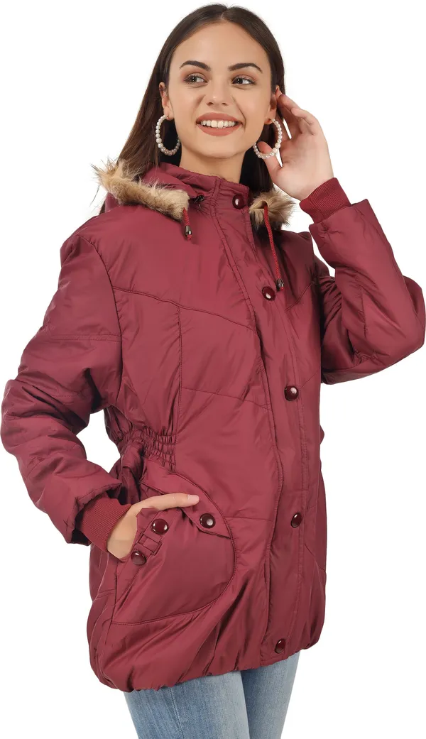 Maroon_Polyester_Jacket_for_Women_|_Casual_Wear