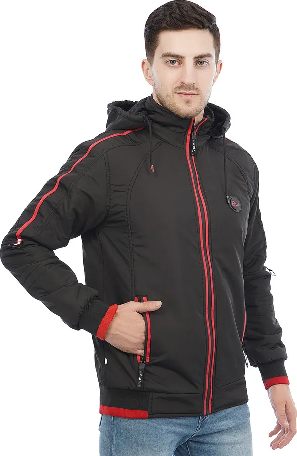 Black__Polyester_Jacket_for_Men_|_Casual_Wear