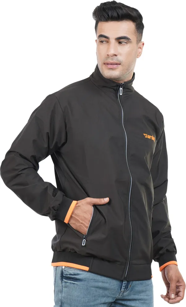Black__Polyester_Jacket_for_Men_|_Casual_Wear