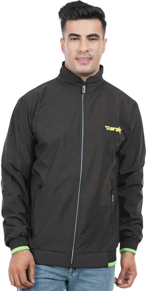 Black__Polyester_Jacket_for_Men_|_Casual_Wear