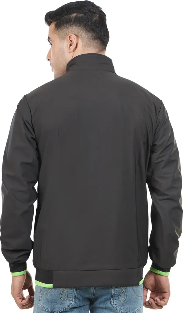 Black__Polyester_Jacket_for_Men_|_Casual_Wear