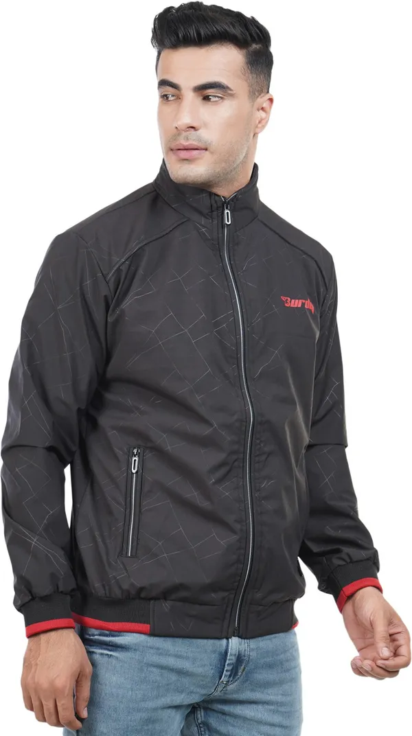 Black__Polyester_Jacket_for_Men_|_Casual_Wear