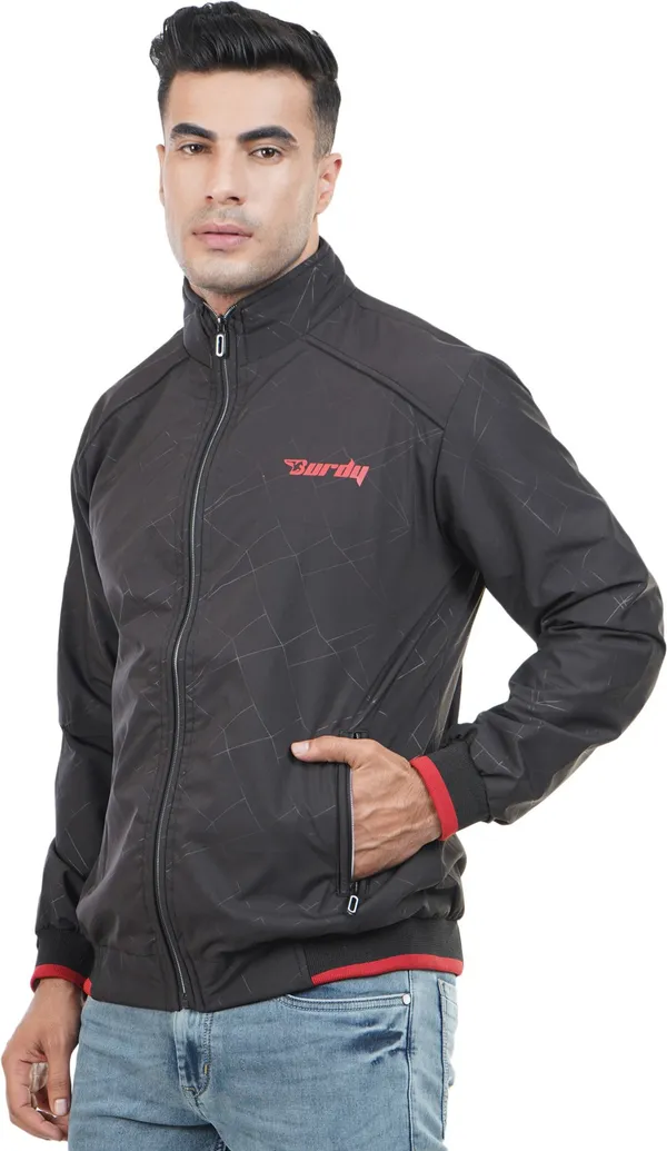 Black__Polyester_Jacket_for_Men_|_Casual_Wear