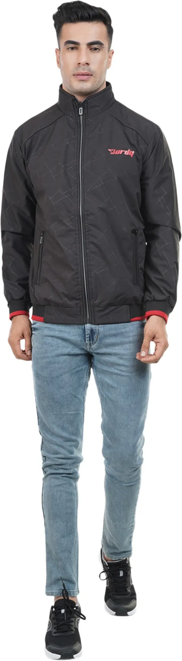 Black__Polyester_Jacket_for_Men_|_Casual_Wear