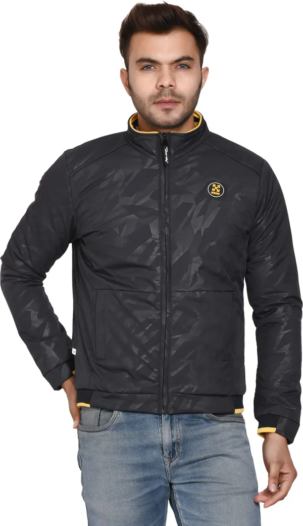 Black__Polyester_Jacket_for_Men_|_Casual_Wear