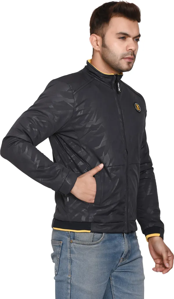 Black__Polyester_Jacket_for_Men_|_Casual_Wear