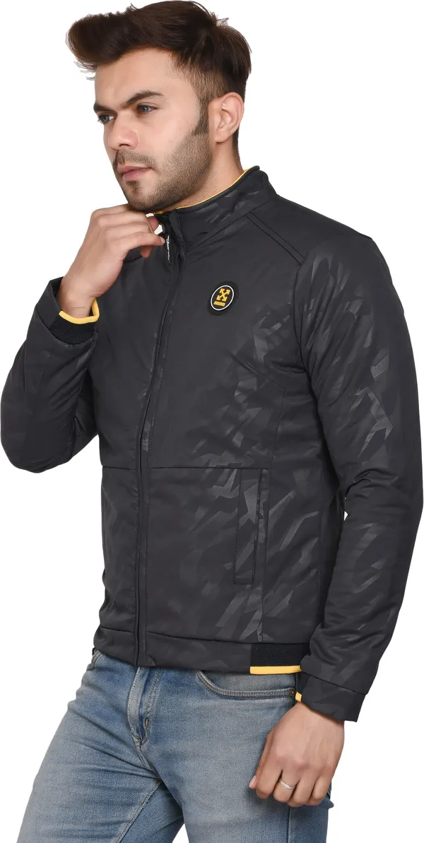 Black__Polyester_Jacket_for_Men_|_Casual_Wear