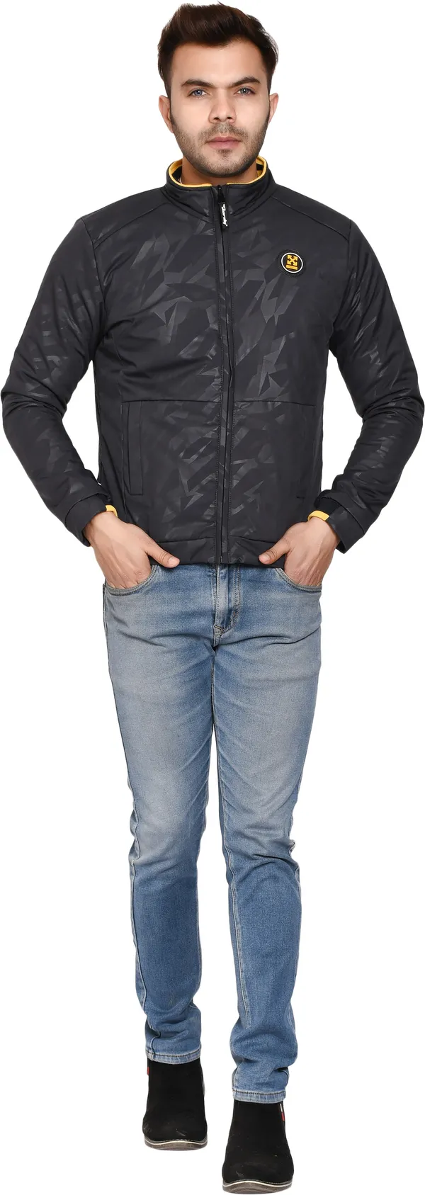 Black__Polyester_Jacket_for_Men_|_Casual_Wear