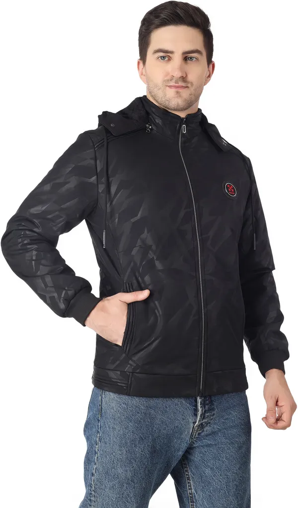 Black__Polyester_Jacket_for_Men_|_Casual_Wear