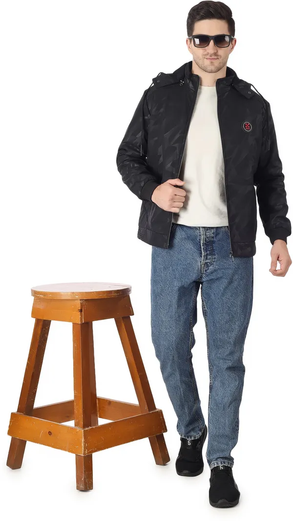 Black__Polyester_Jacket_for_Men_|_Casual_Wear