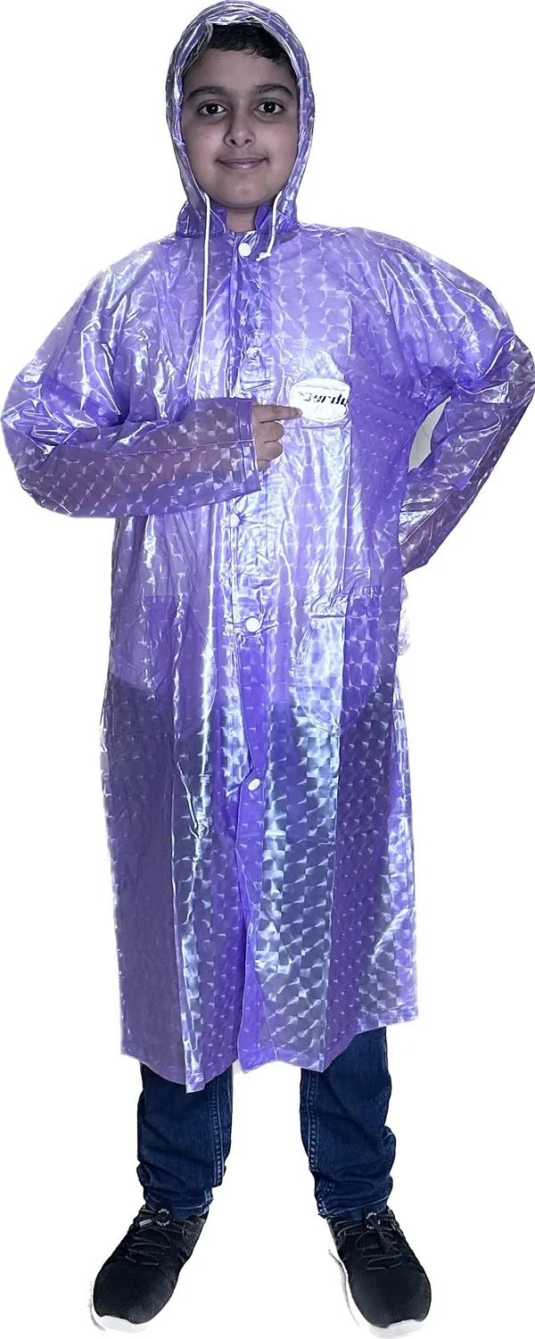 Polyester_Semi-Transparent_Solid_Raincoat_For_Boys_&_Girls_|_Purple