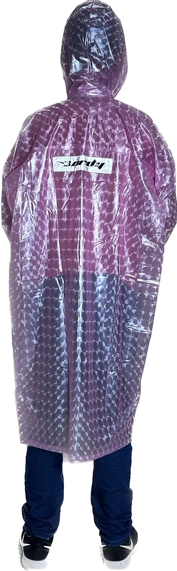 Polyester_Semi-Transparent_Solid_Raincoat_For_Boys_&_Girls_|_Pink