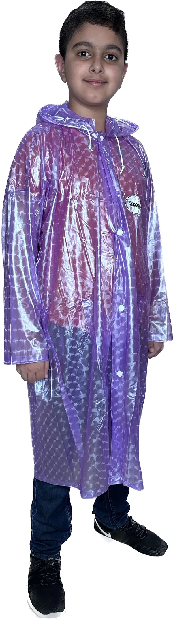 Polyester_Semi-Transparent_Solid_Raincoat_For_Boys_&_Girls_|_Purple