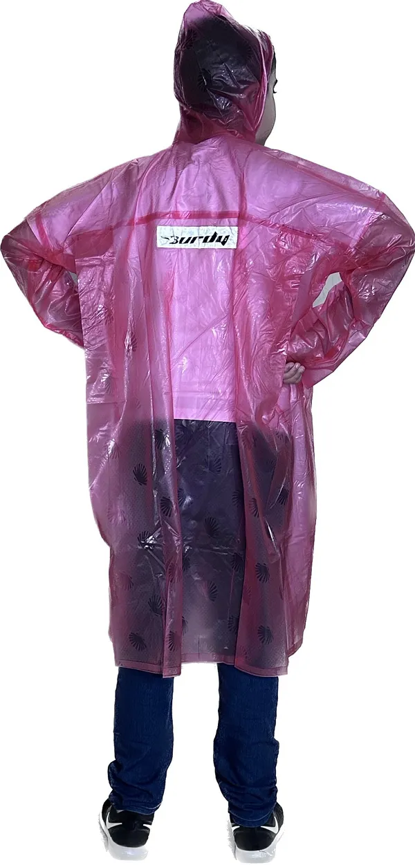 Polyester_Semi-Transparent_Solid_Raincoat_For_Boys_&_Girls_|_Pink