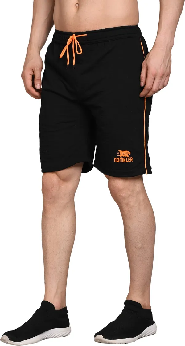 Polyester_Solid_Sports_Shorts_For_Men_|_Black
